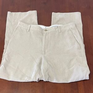 FJ Footjoy Pants Mens 34x30 Beige Corduroy Straight Leg Business Casual Chino
